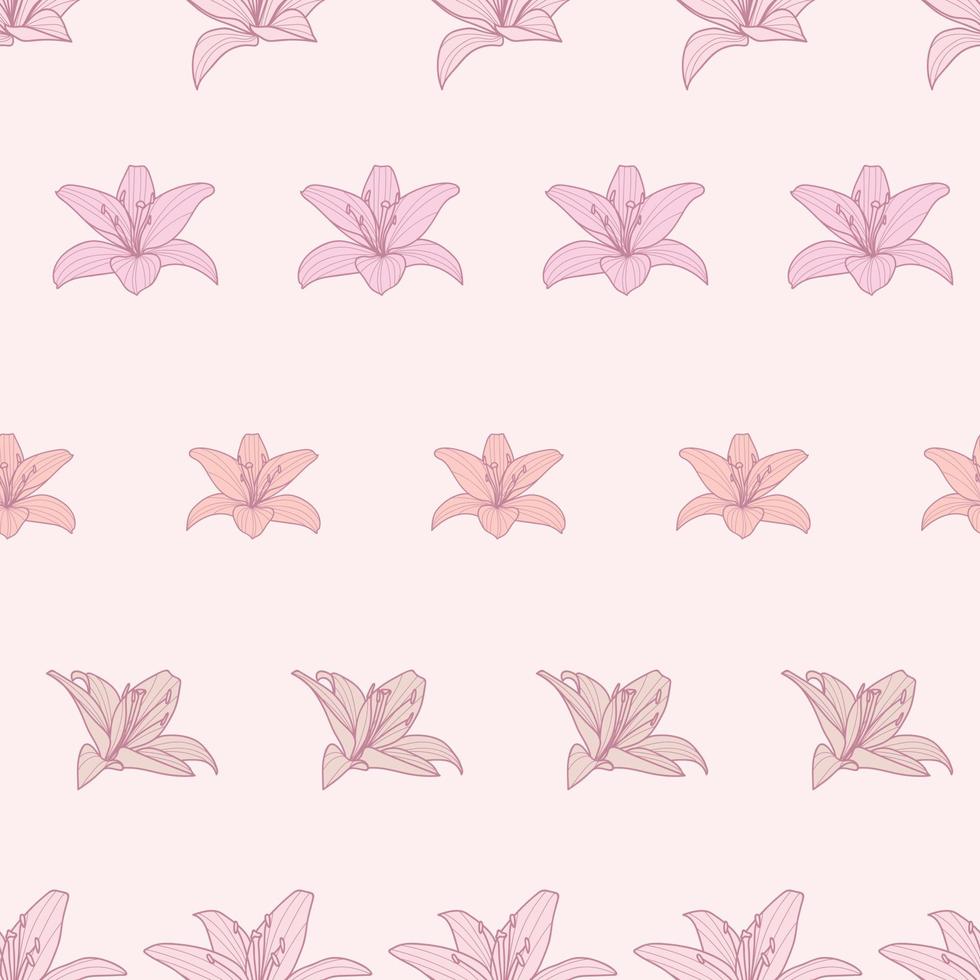 calla lily repetir patrón vectorial, fondo floral vector