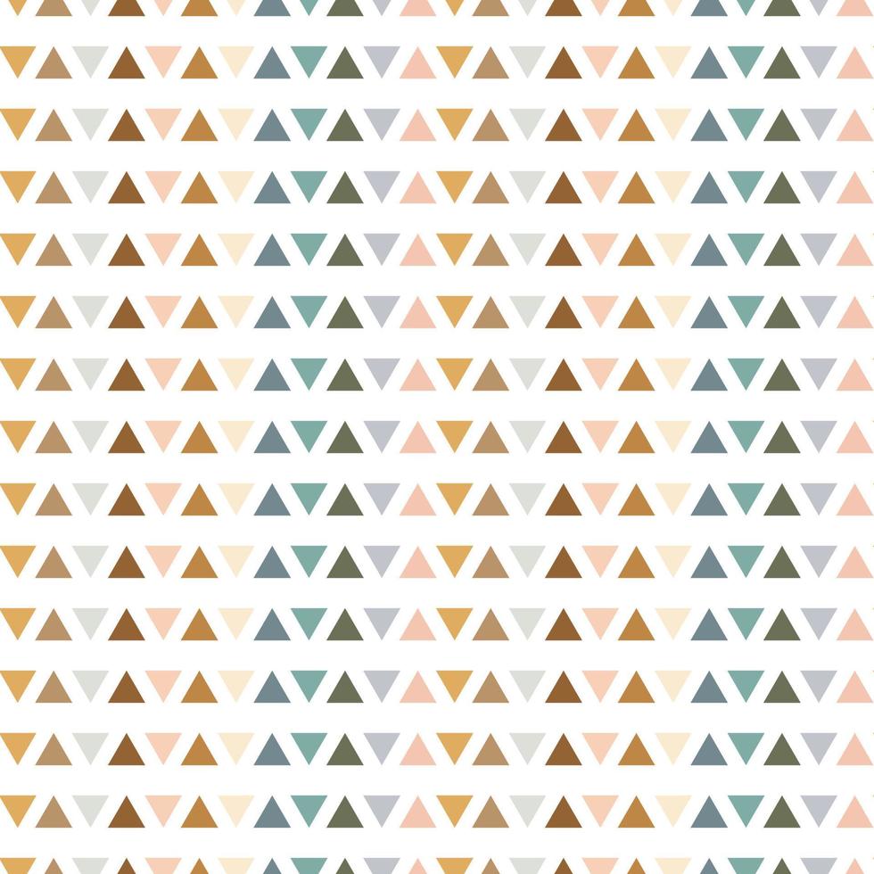 Abstract geometric vector pattern with triangles, seamless repeat background.