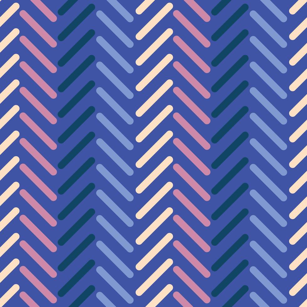 Vector chevron pattern, dark blue geometric abstract background