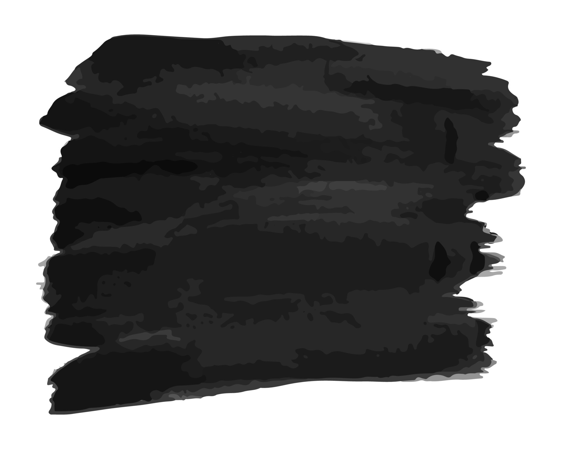 Black hand drawn ink stain. Ink spot isolated on white background. Vector illustration 16191162