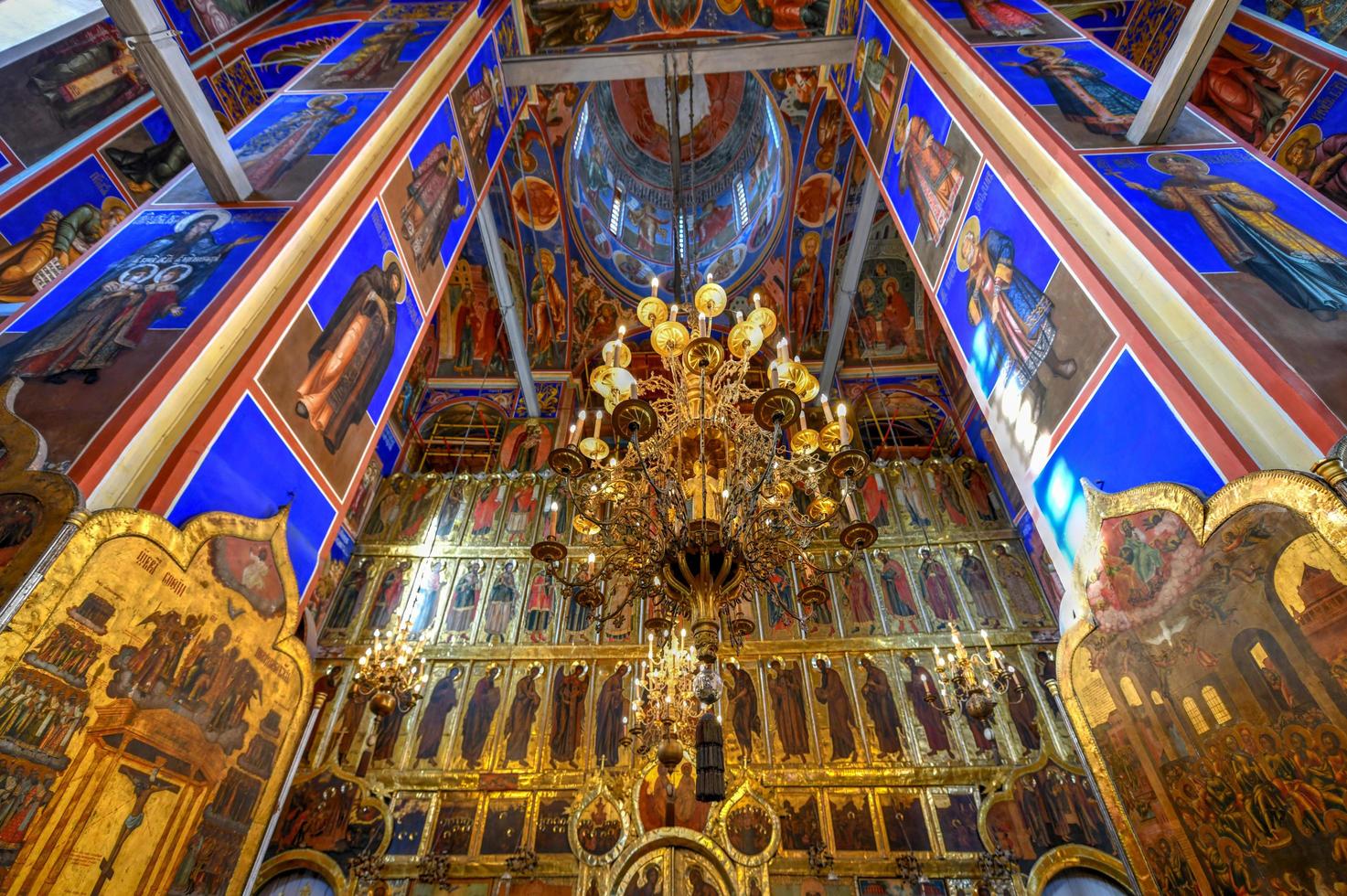 Suzdal, Russia - July 5, 2018 -  Beautiful interior of the Rozhdestvenskiy Sobor in the Kremlin in Suzdal in the Vladimir region, Golden Ring, Russia. photo