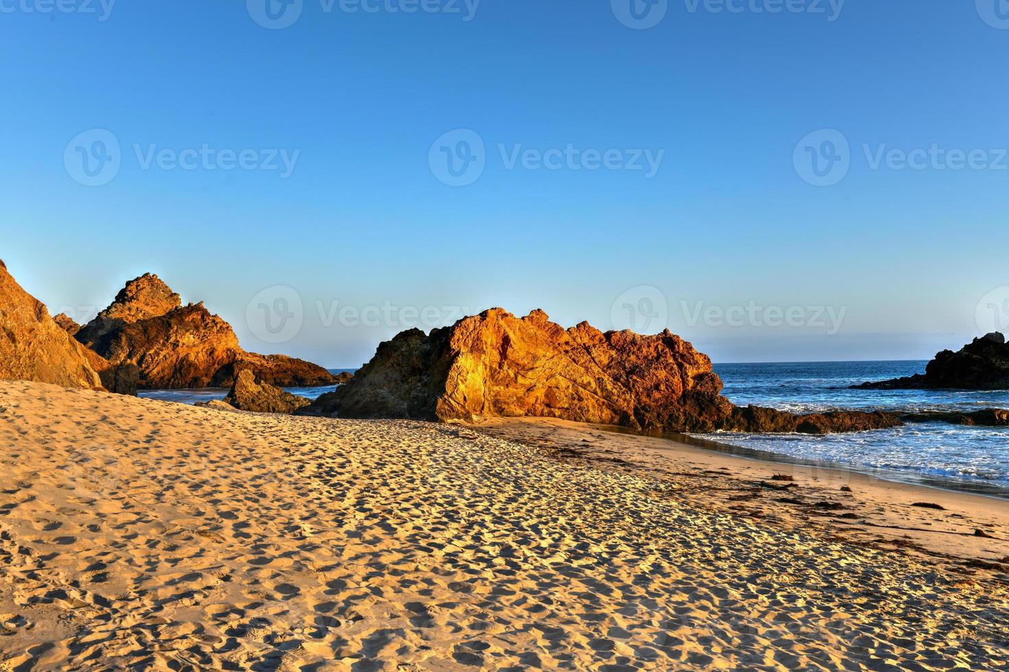 Pfeiffer Beach along Pfeiffer State Park in Big Sur, California. photo