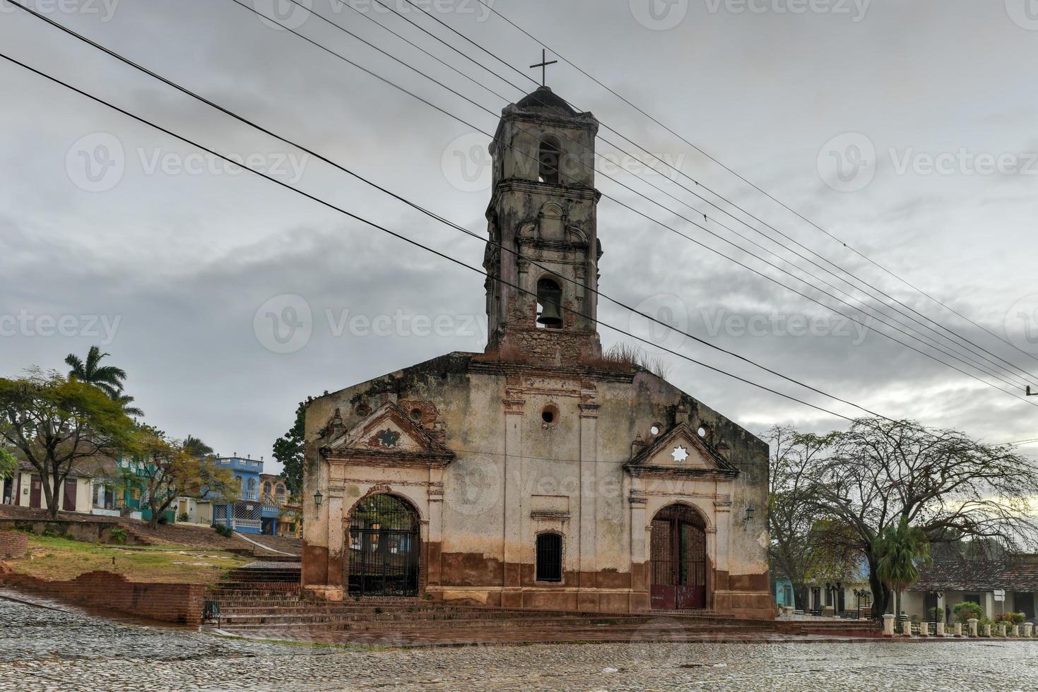 Ruins of the colonial catholic church of Santa Ana in Trinidad, Cuba. photo