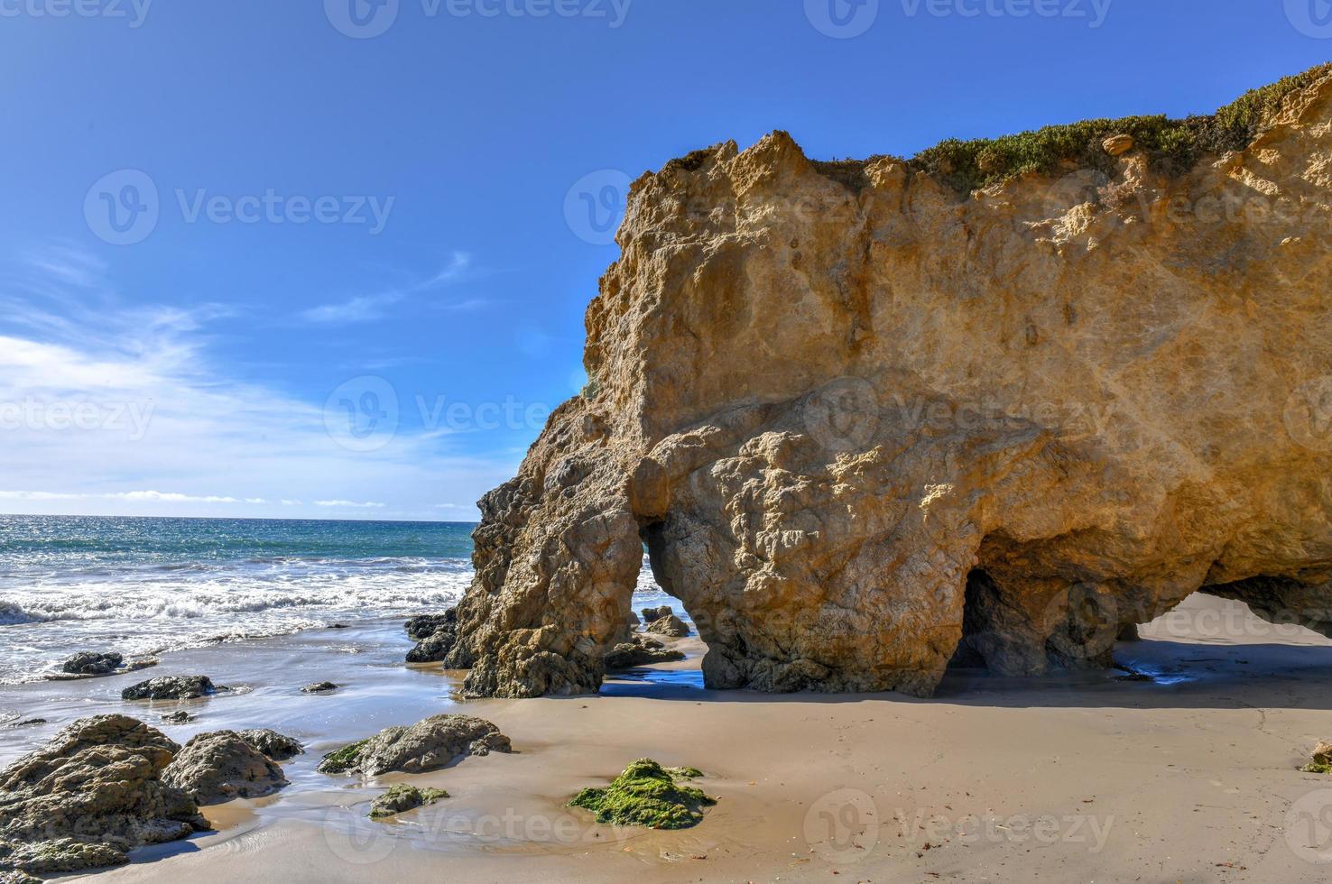 Beautiful and romantic El Matador State Beach in Malibu, Southern California photo