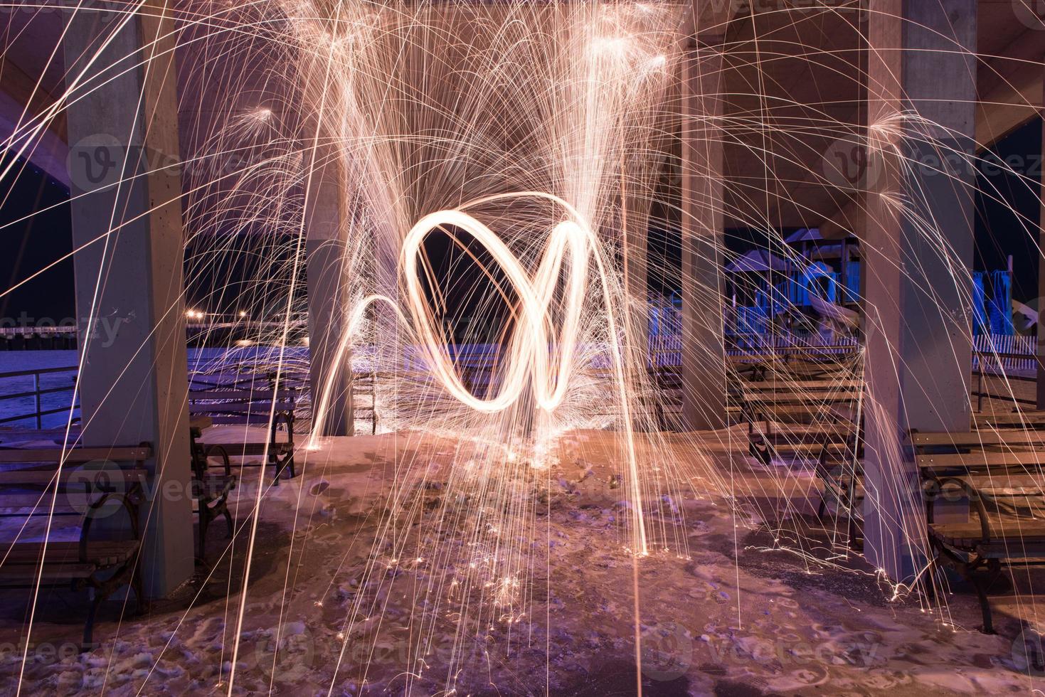 Burning Steel Wool photo