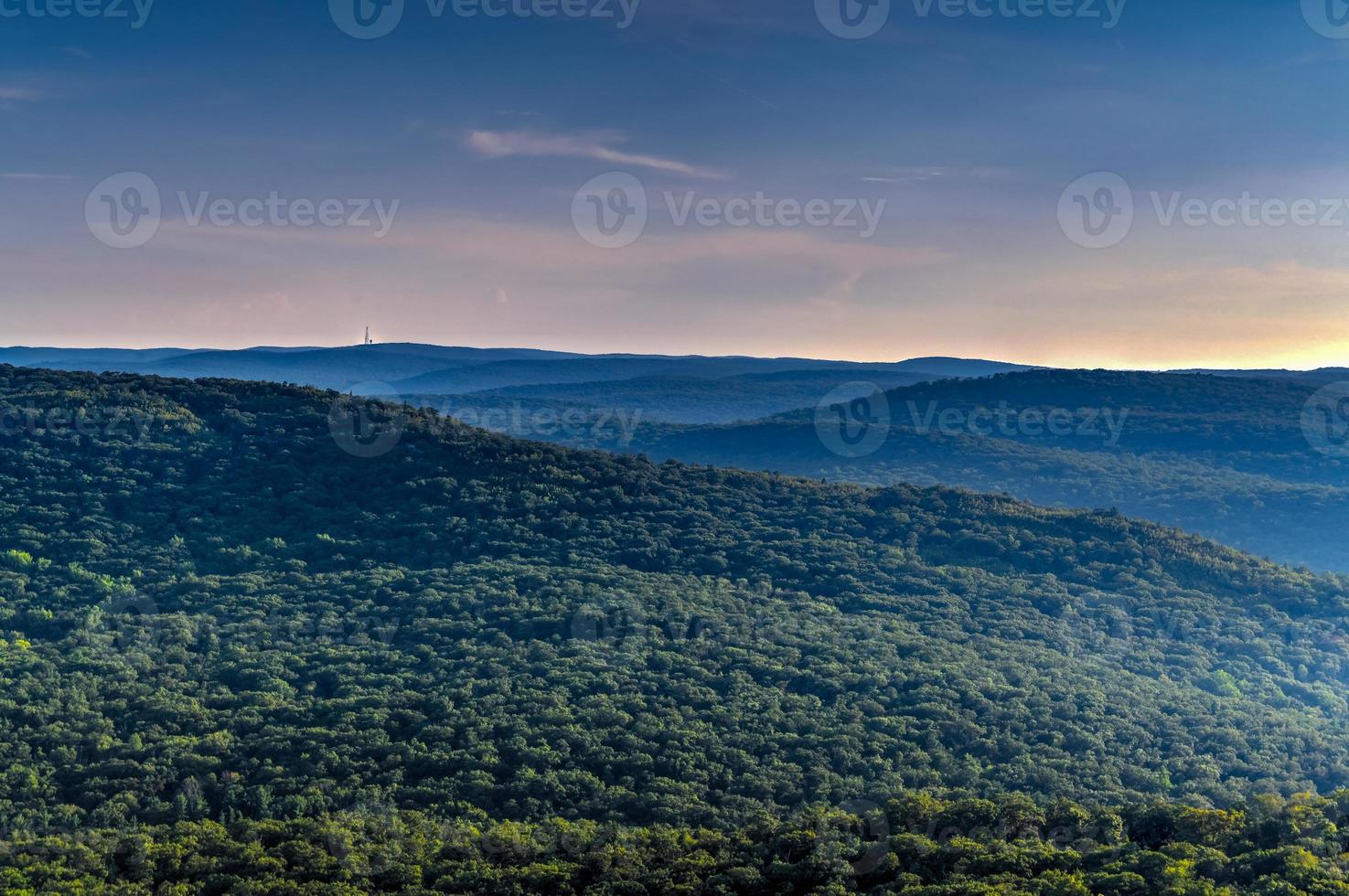 View from Bear Mountain, one of the best-known peaks of New York's Hudson Highlands. photo