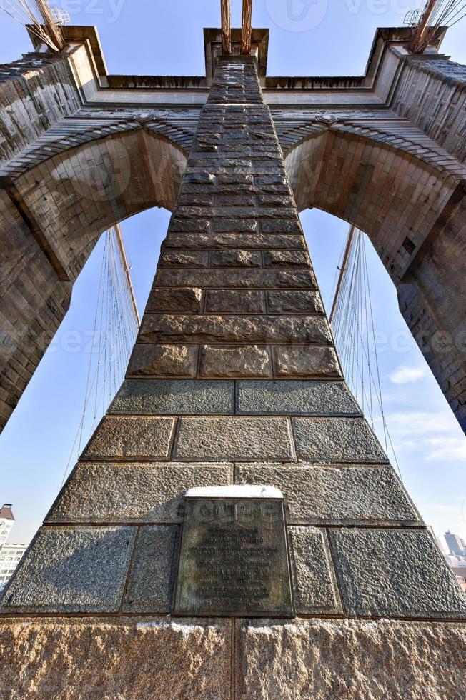 Brooklyn Bridge, Winter - New York CIty photo