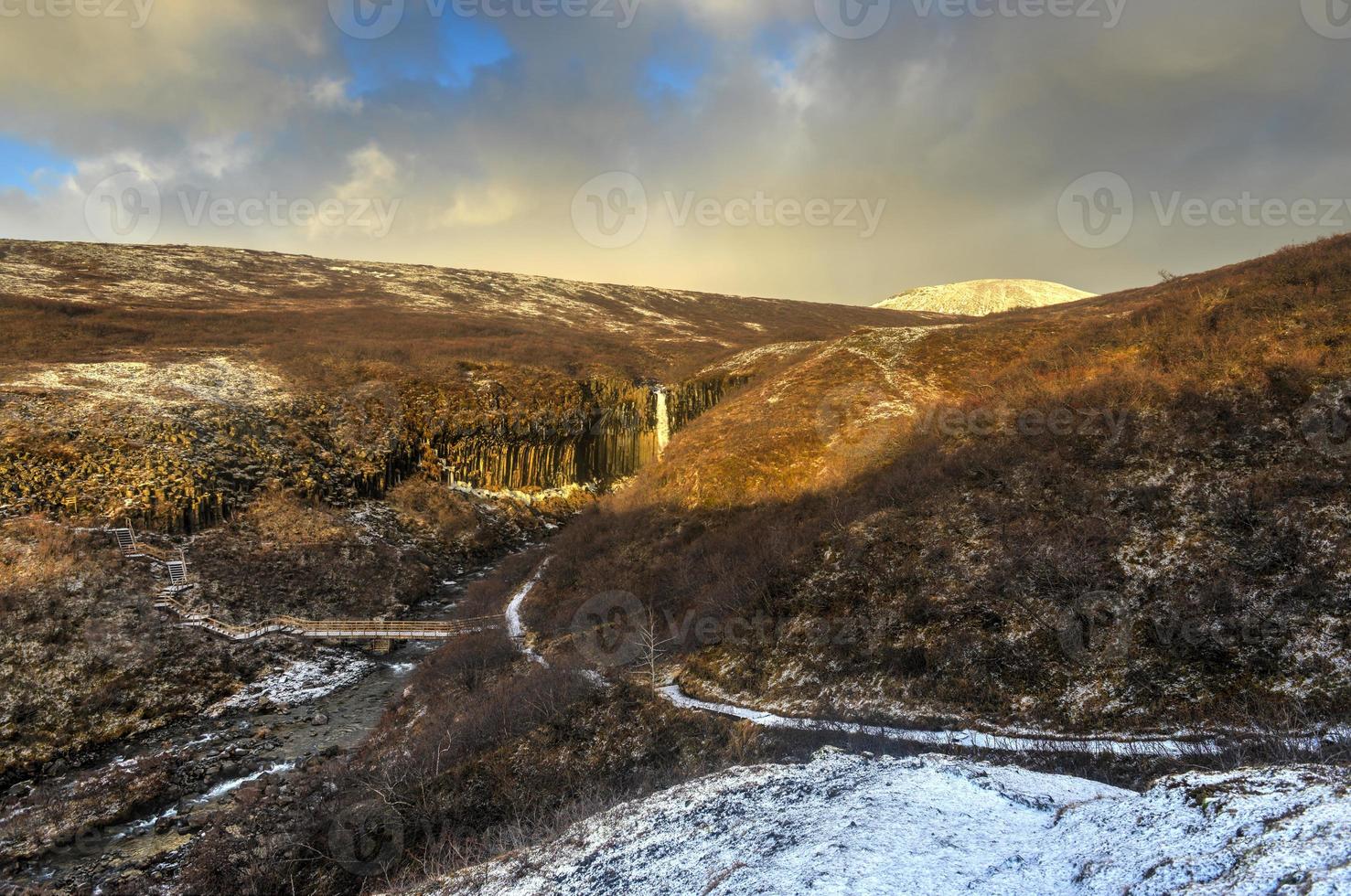 Svartifoss Water in Early Winter photo