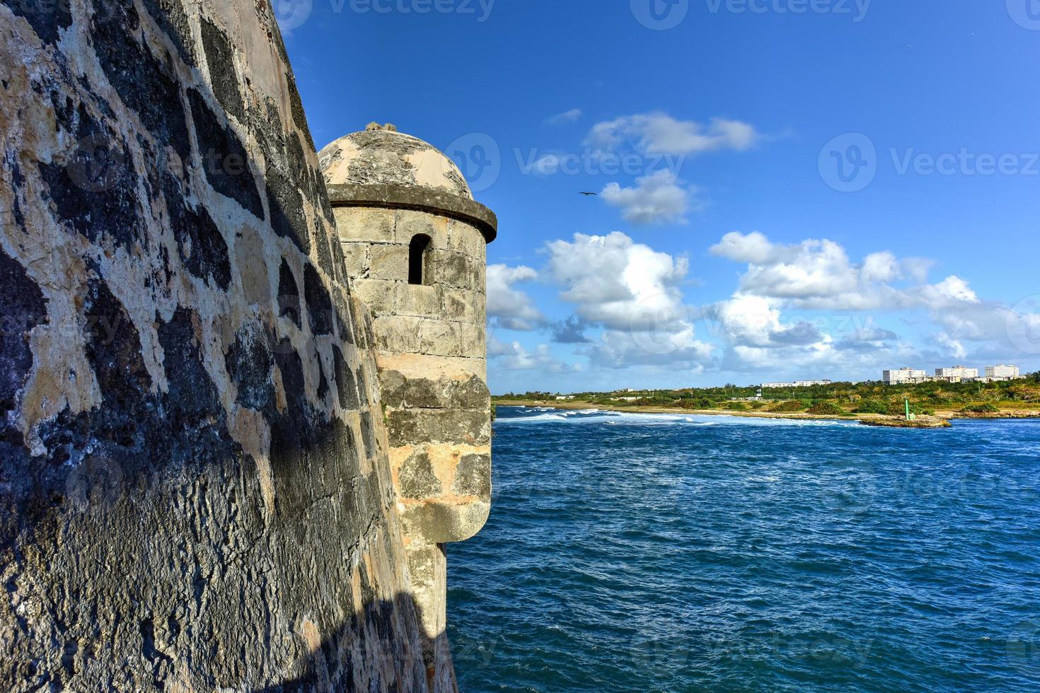 The Spanish fort, Torreon de Cojimar, in Cohimar, Cuba. Cojimar is a small fishing village east of Havana. It was an inspiration for Ernest Hemingway's famous novel The Old Man and the Sea. photo