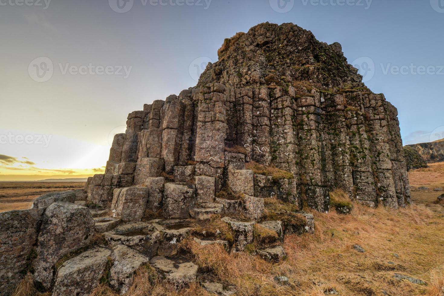 Dverghamrar Basalt Columns, Iceland photo