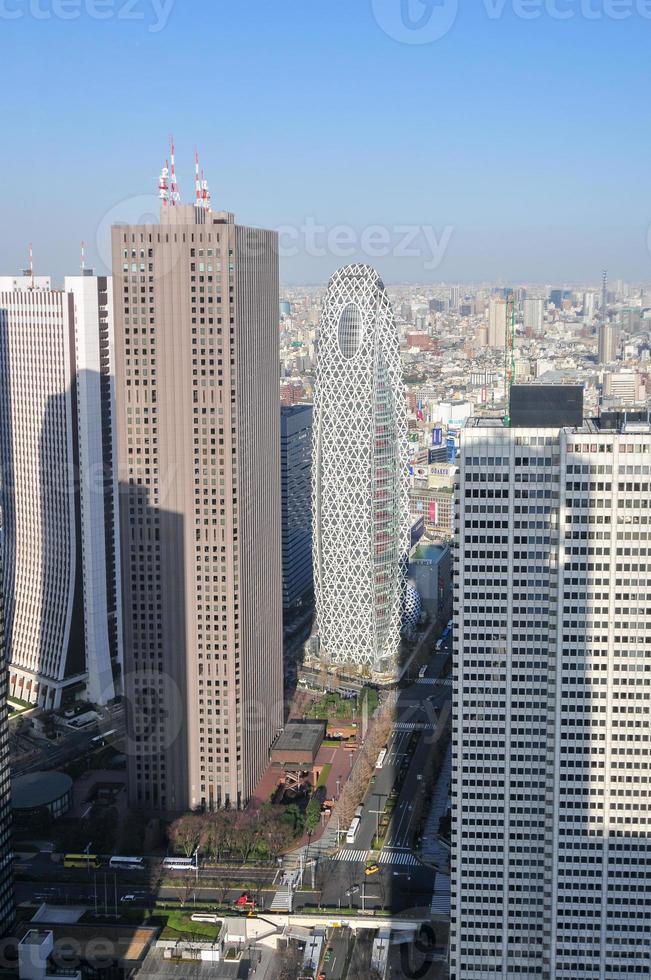 The Tokyo Skyline as seen from the Tokyo Metropolitan Government Building in the Shinjuku neighborhood. photo