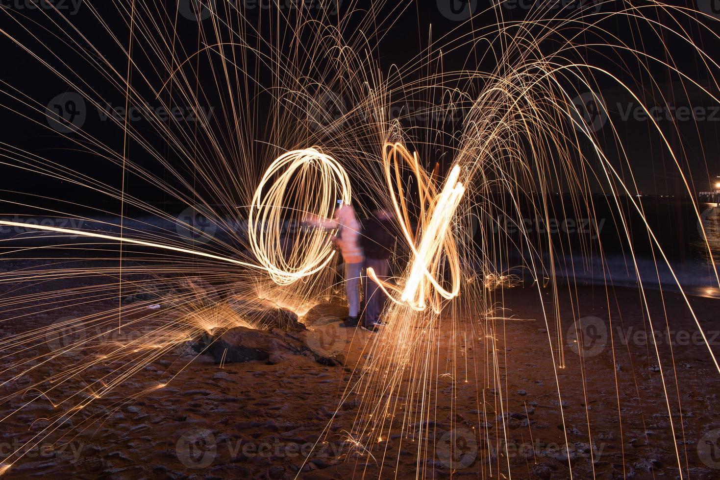 Burning Steel Wool photo