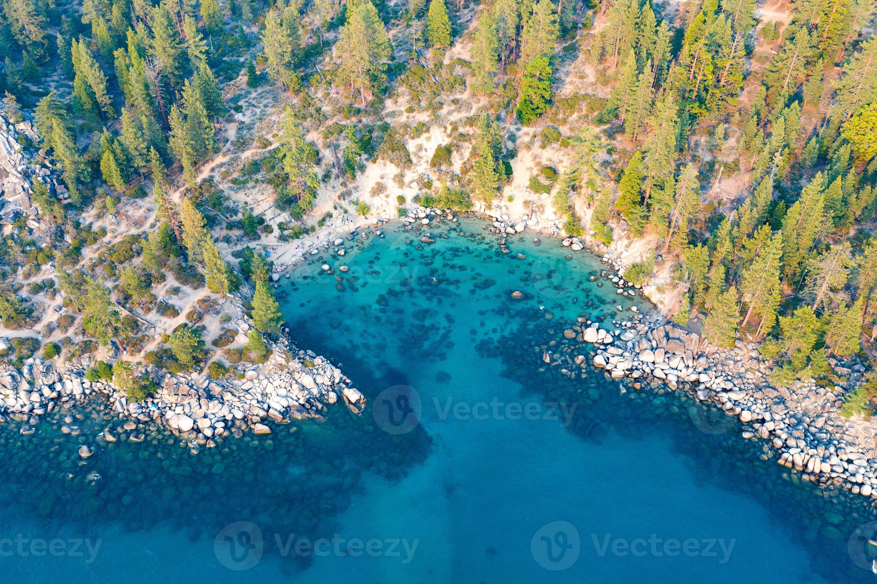 Secret Cove along Lake Tahoe in Nevada. Secret Cove is one of a series