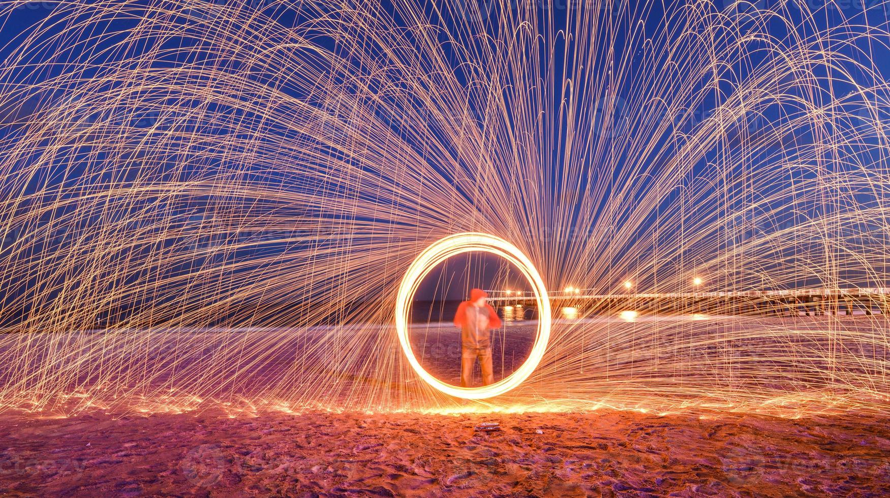 Burning Steel Wool photo