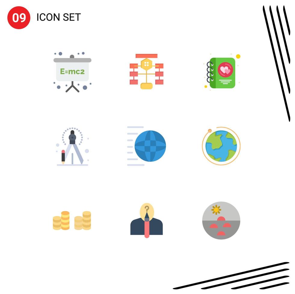 9 Creative Icons Modern Signs and Symbols of logistic process database creative writing Editable Vector Design Elements