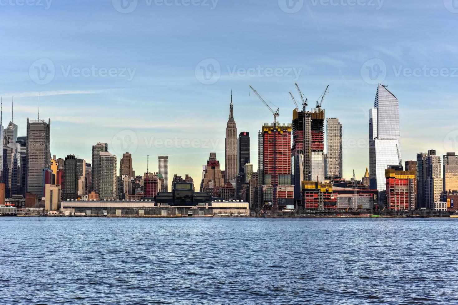 New York City skyline as seen from Weehawken, New Jersey. photo