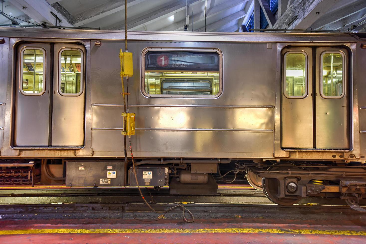 Bronx, New York - January 31, 2016 -  240th Street Train Yard for maintenance of trains. photo