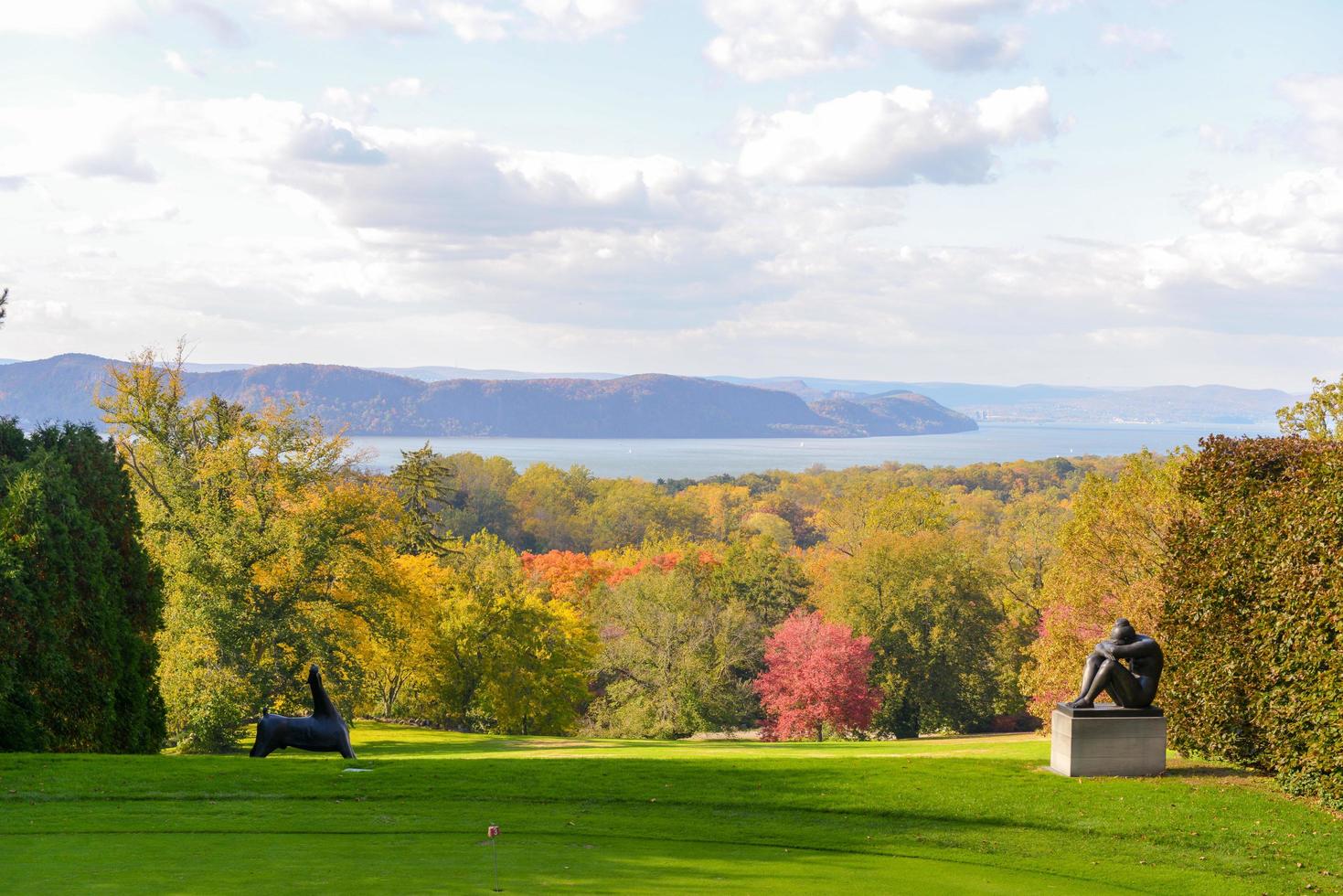 Sleepy Hollow, New York - October 21, 2012 -  Kykuit, the Rockefeller Estate. A grand mansion that was the Rockefeller home and is now a historic site of the National Trust for Historic Preservation. photo