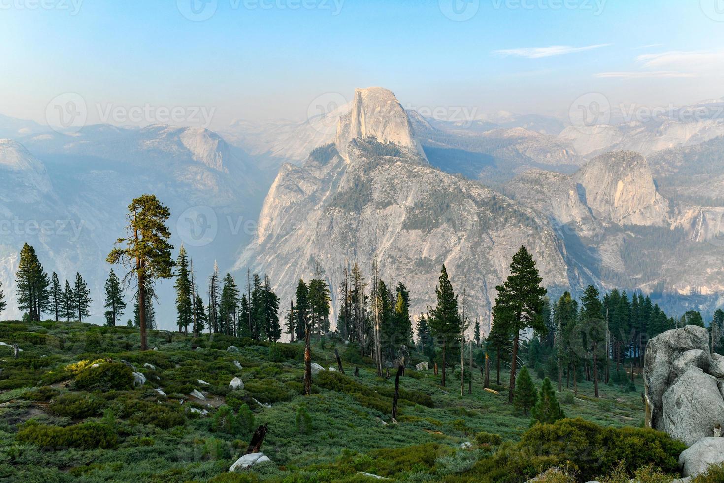 Glacier Point, an overlook with a commanding view of Yosemite Valley, Half Dome, Yosemite Falls, and Yosemite's high country. photo