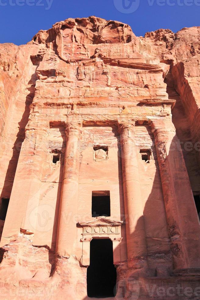 ruinas en petra, jordania foto