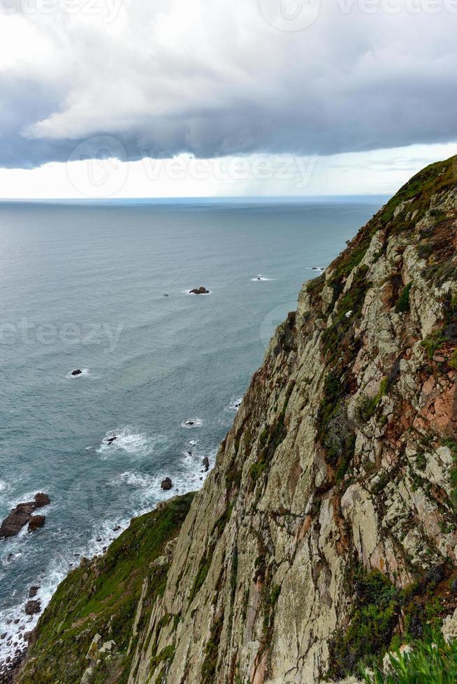 Cliffs along the Atlantic Coast of Cabo da Roca, Portugal. photo