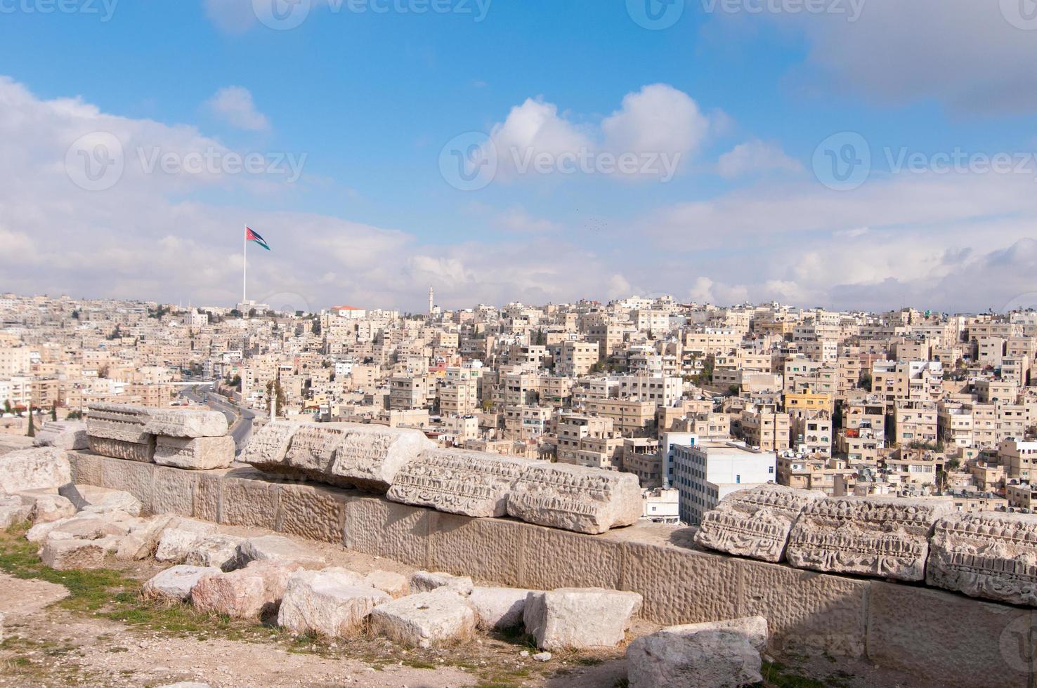 Roman Ruins of the Citadel - Amman, Jordan photo