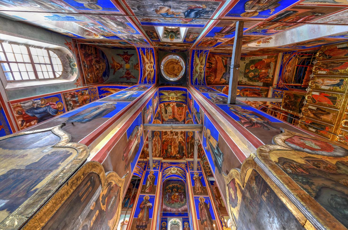 Suzdal, Russia - July 5, 2018 -  Beautiful interior of the Rozhdestvenskiy Sobor in the Kremlin in Suzdal in the Vladimir region, Golden Ring, Russia. photo