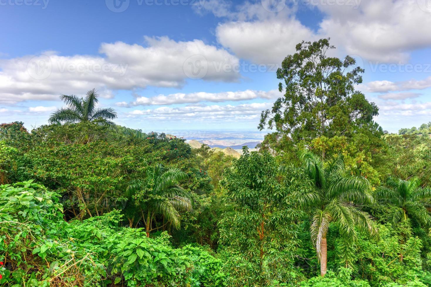Tropical panoramic landscape across Cienfuegos, Cuba. photo