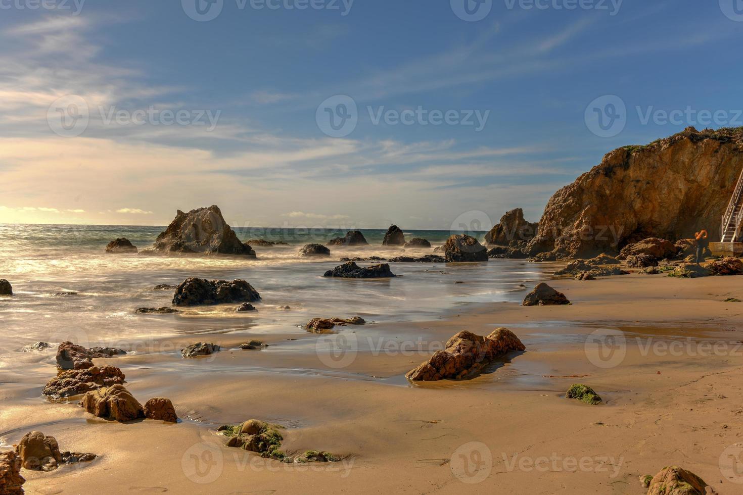 Beautiful and romantic El Matador State Beach in Malibu, Southern California photo