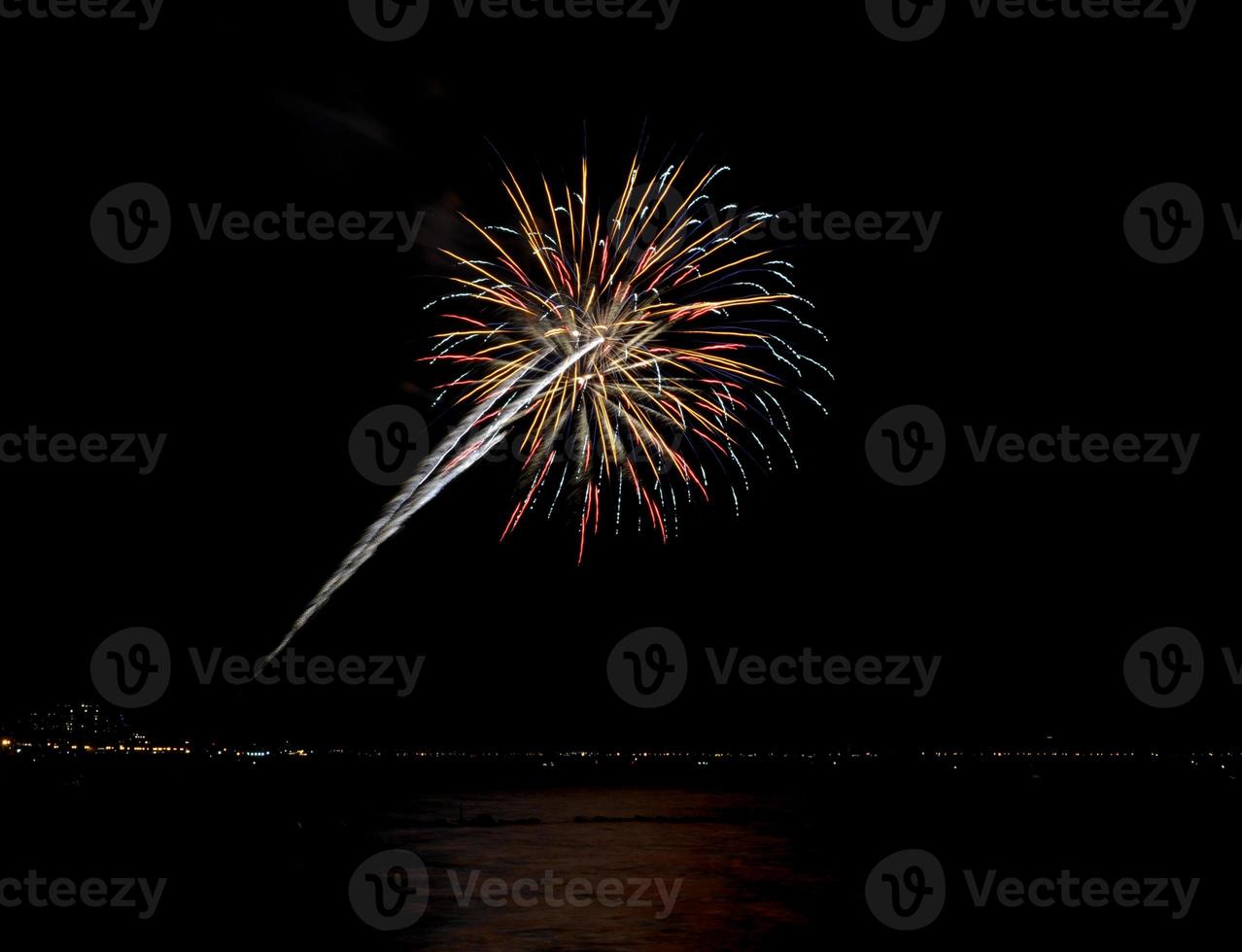 Coney Island Beach Fireworks photo