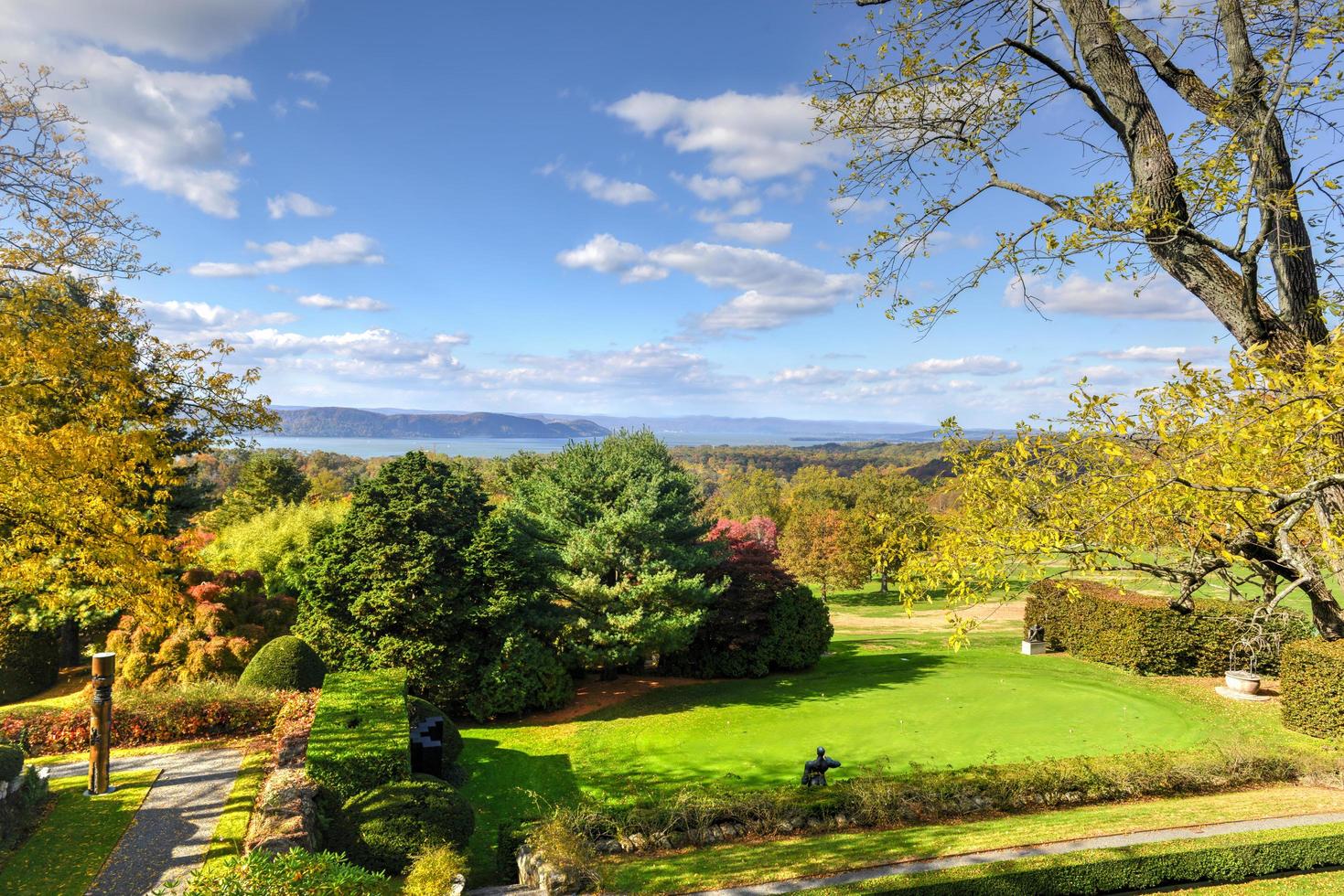 Sleepy Hollow, New York - October 21, 2012 -  Kykuit, the Rockefeller Estate. A grand mansion that was the Rockefeller home and is now a historic site of the National Trust for Historic Preservation. photo