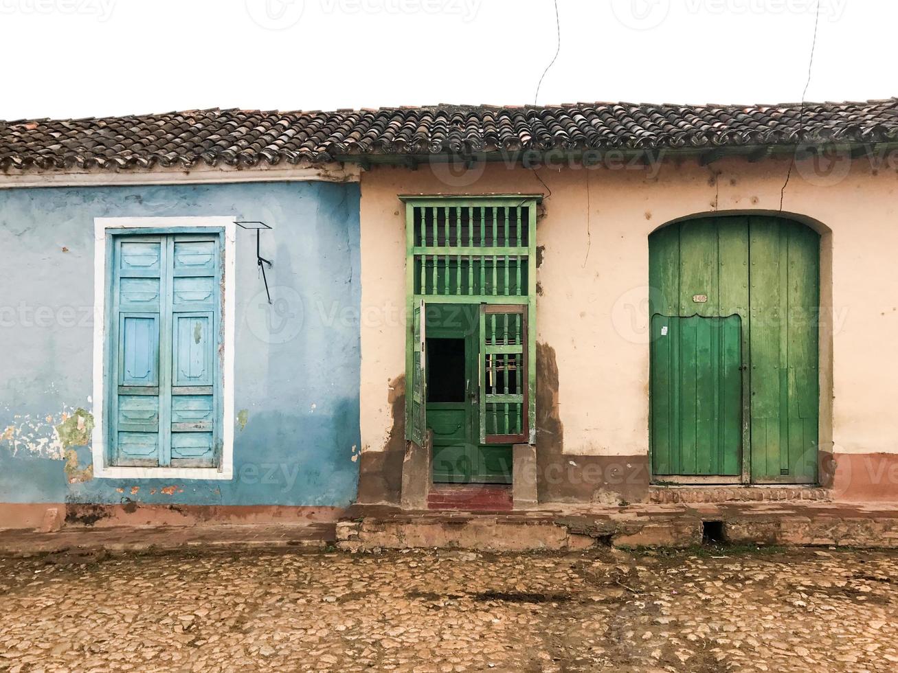 calles de la vieja trinidad, cuba, un sitio del patrimonio mundial de la unesco. foto