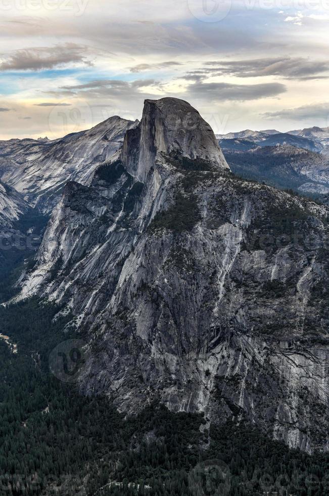 Glacier Point, an overlook with a commanding view of Yosemite Valley, Half Dome, Yosemite Falls, and Yosemite's high country. photo