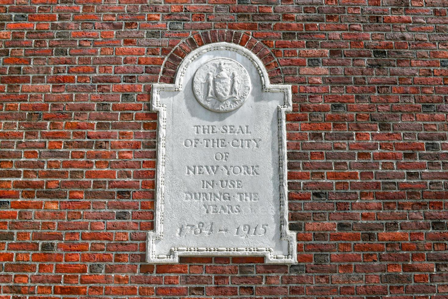 Seal of the City of New York on the Museum of the City of New York. photo