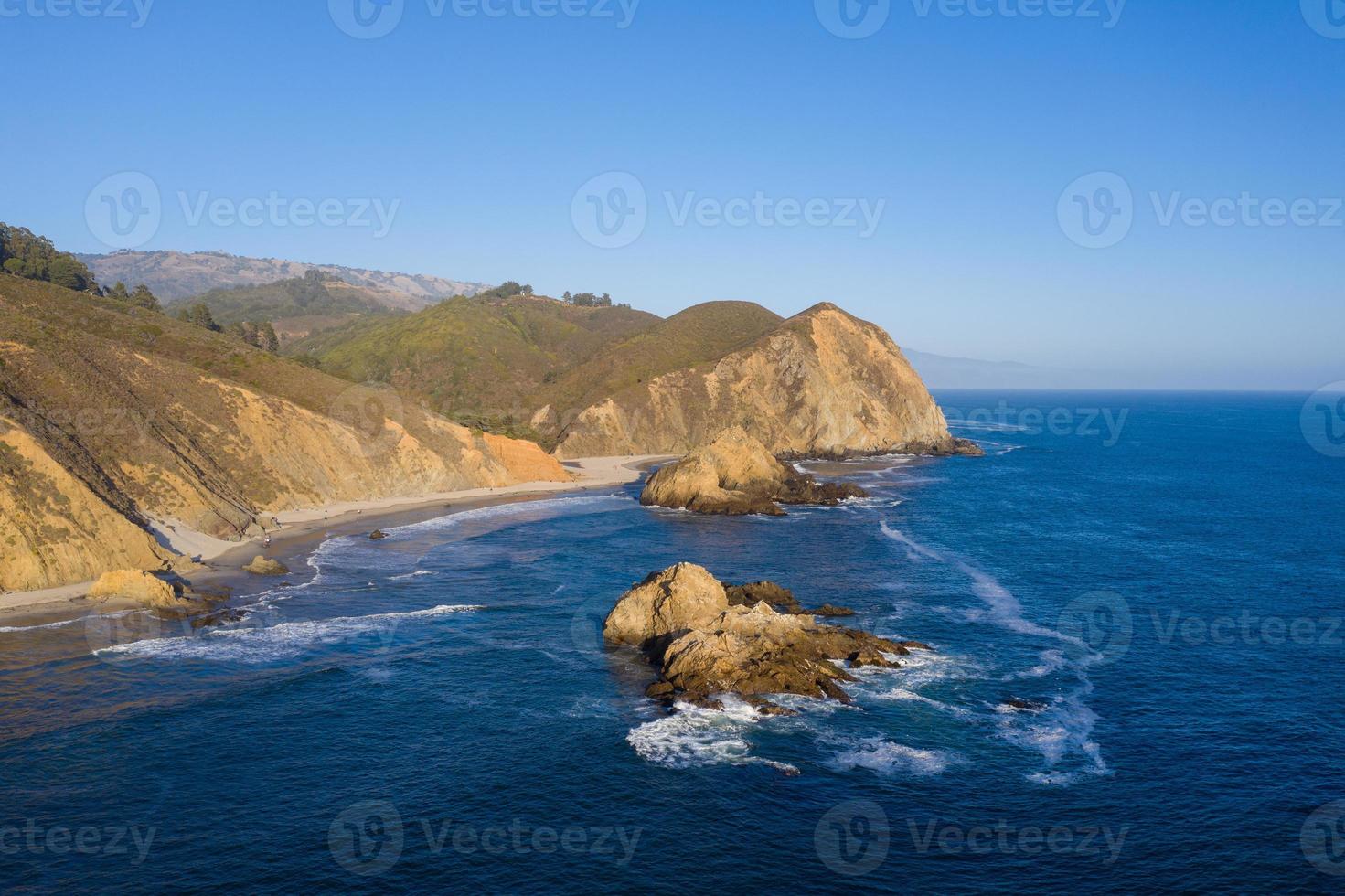 Pfeiffer Beach along Pfeiffer State Park in Big Sur, California. photo