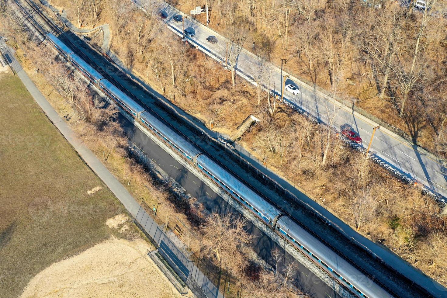Henry Hudson and Spuyten Duyvil Bridges Spanning Spuyten Duyvil Creek Between the Bronx and Manhattan in New York City. photo