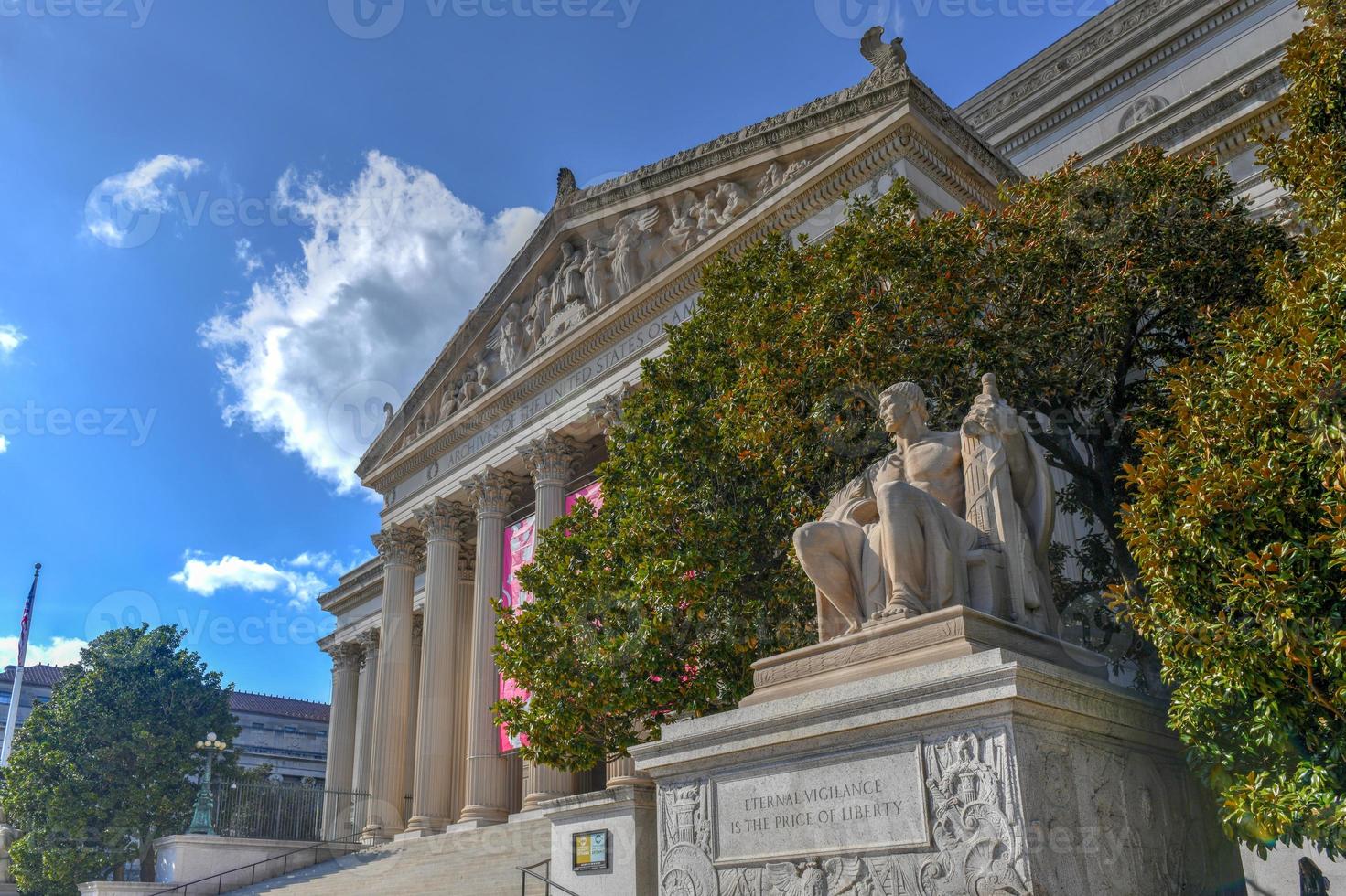 The National Archives Building in Washington DC, USA photo