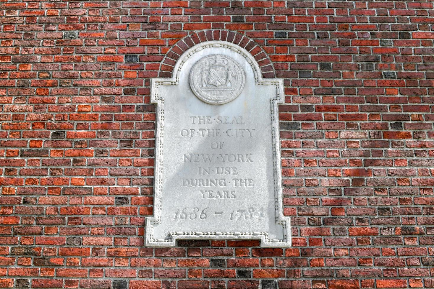 Seal of the City of New York on the Museum of the City of New York. photo