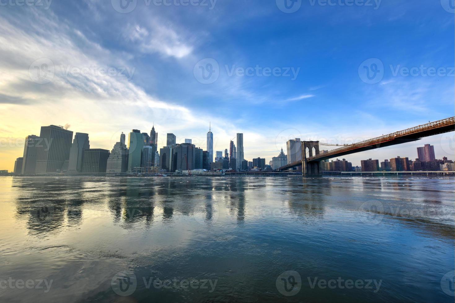 horizonte del centro de nueva york foto