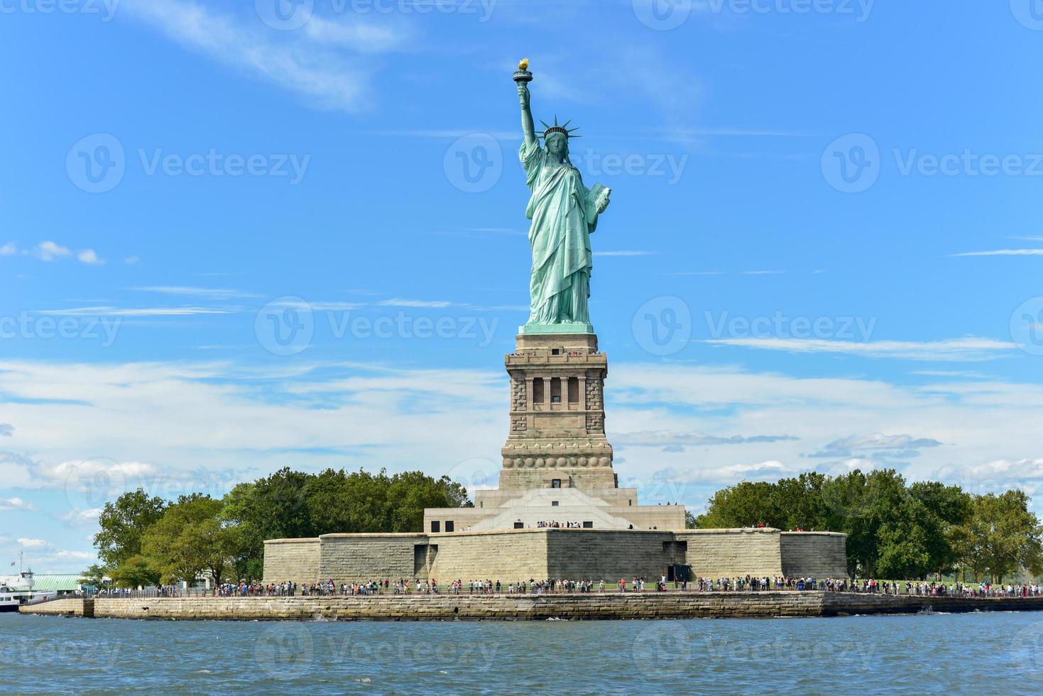 The Statue of Liberty from Liberty Harbor. photo