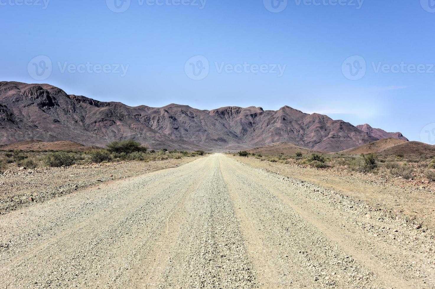 caminos de grava - namibia foto