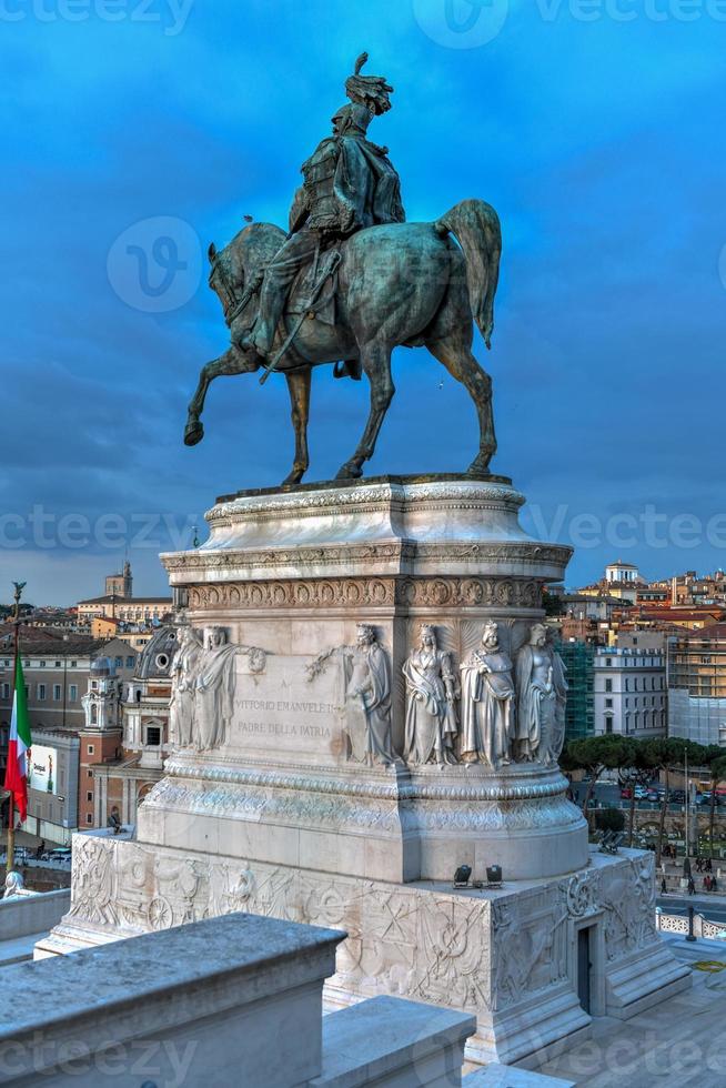 Altar of the Fatherland also known as the National Monument to Victor Emmanuel II in Rome, Italy. photo