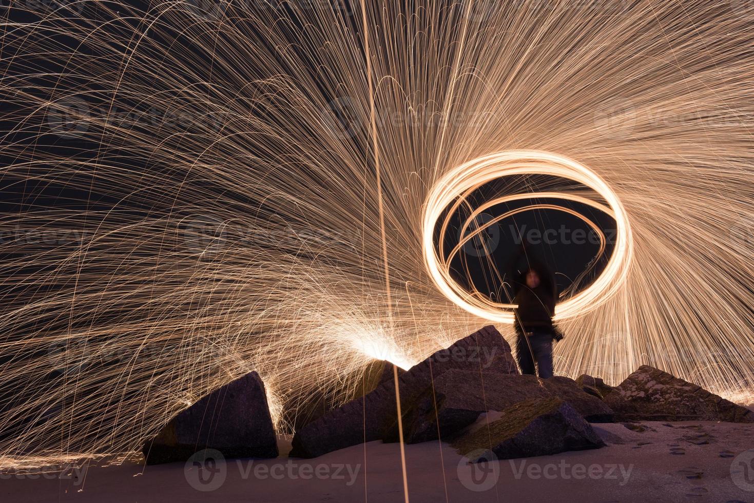 Burning Steel Wool photo