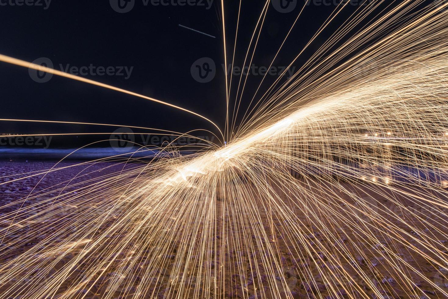 Burning Steel Wool photo