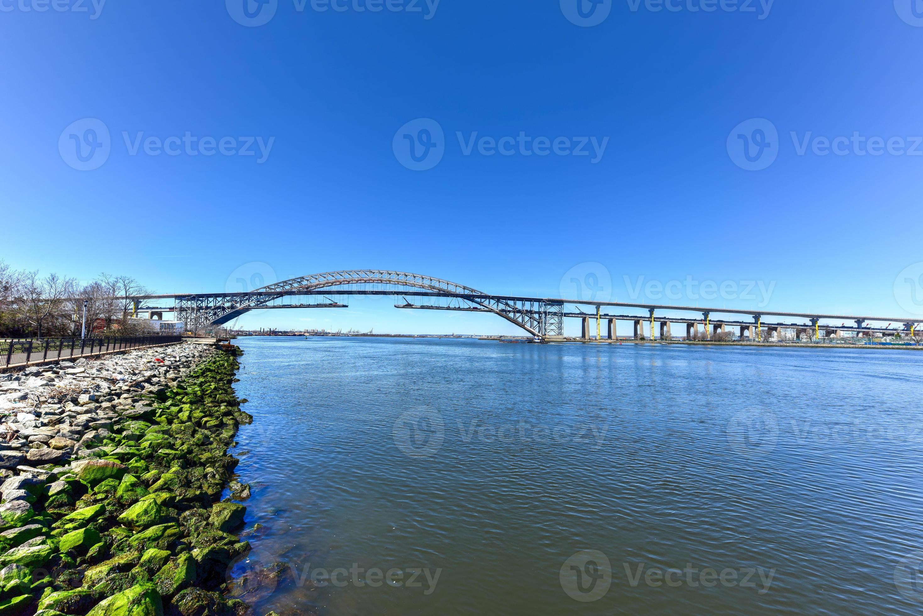 The Bayonne Bridge from Staten Island, New York. The Bayonne Bridge is