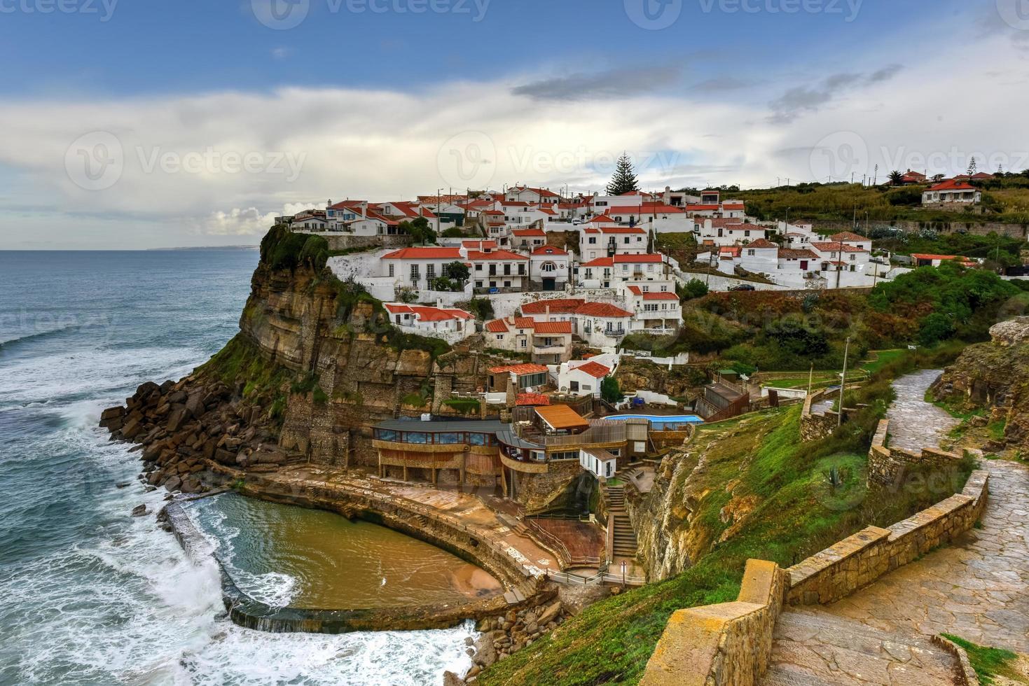 Azenhas do Mar in Portugal. It is a seaside town in the municipality of Sintra, Portugal. photo