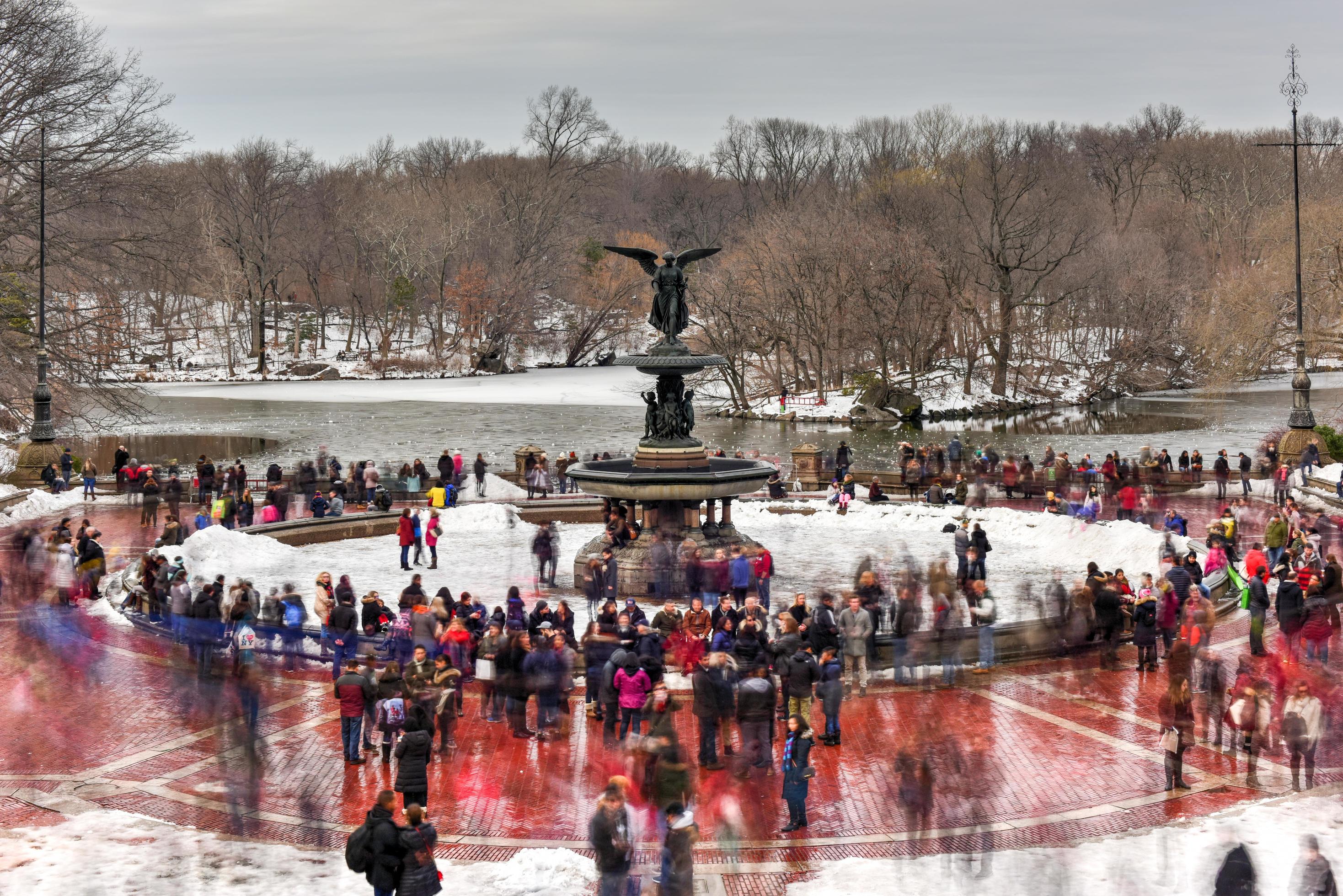 Bethesda Terrace and Fountain Winter Photoshoot 