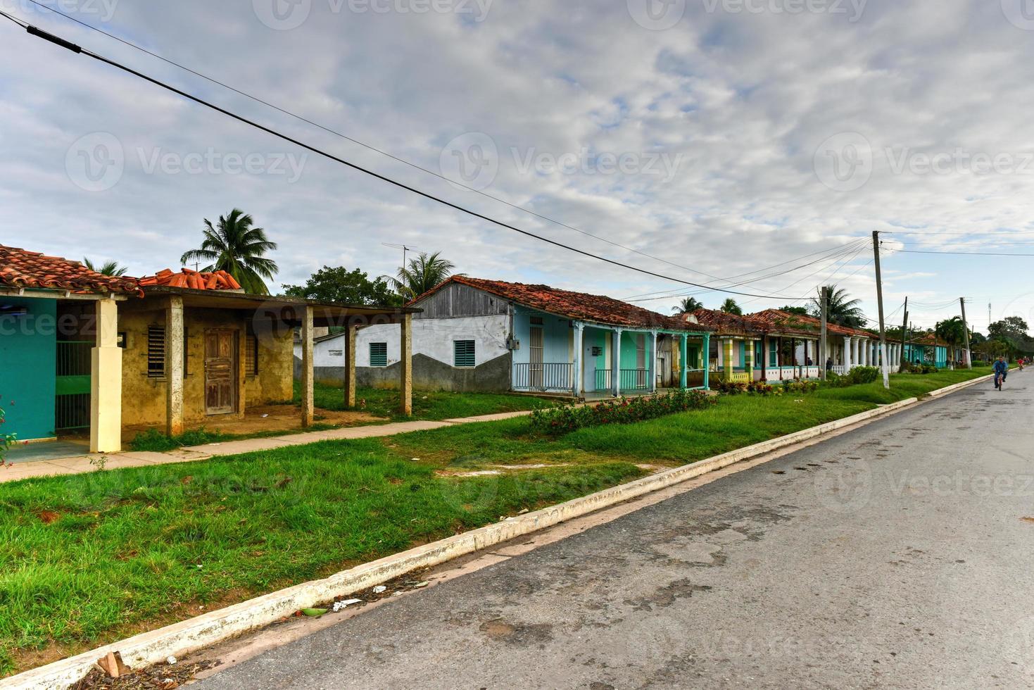 House and porch in the town of Esperanza, Cuba. photo