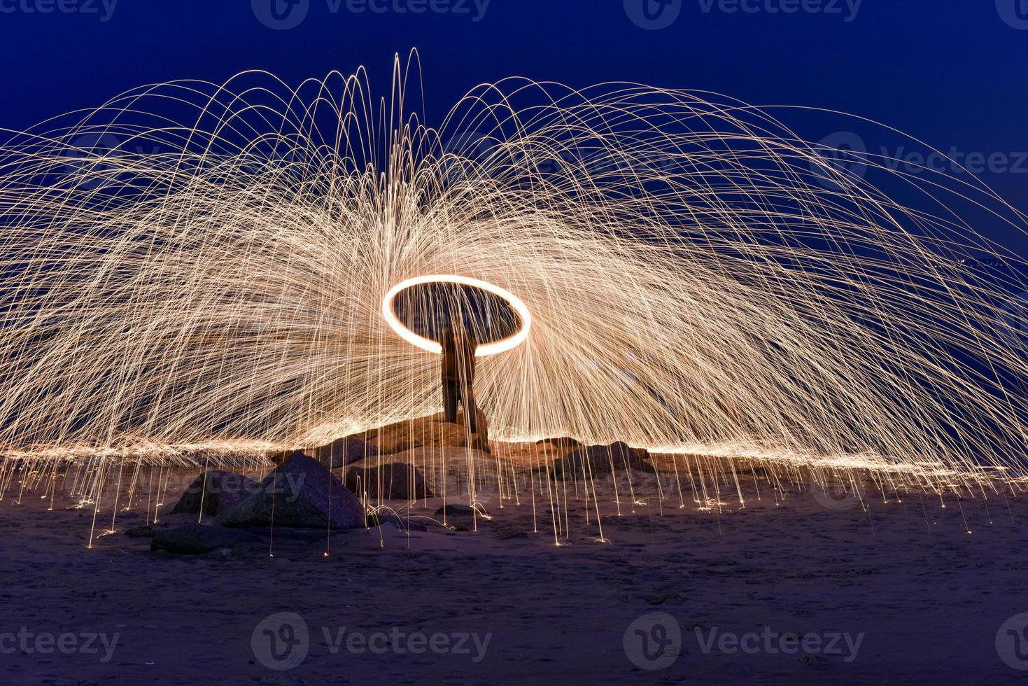 Burning Steel Wool photo