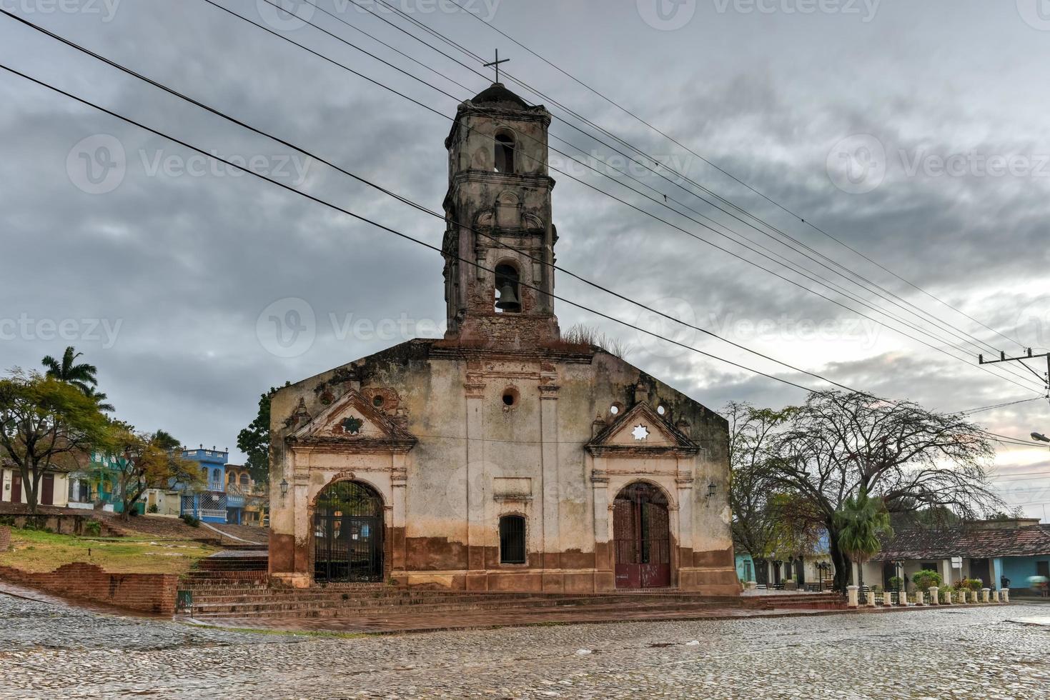 Ruins of the colonial catholic church of Santa Ana in Trinidad, Cuba. photo